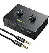 LiNKFOR 4ポート オーディオスイッチャー 3.5mm